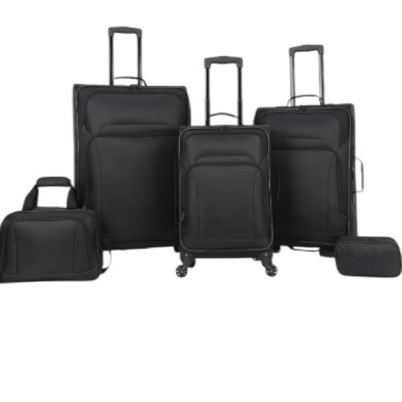 Protege Collection Handbags - NEW! Protege 5-Piece SET Softside Spinner Luggage Set Suitcases Checked & Carry